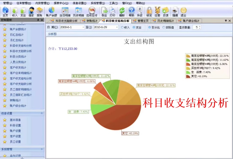 Logiciel de comptabilité financière v4.32 dépenses de recettes prêts à recevoir remboursements à payer gestion de la Caisse gestion de la comptabilité générale(图7)